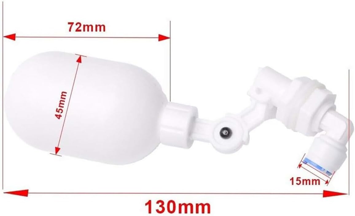 1pcs Mini Plastic Fish Tank Float Valve, for Water Tank Aquarium Filter Float Ball