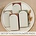 Beautiful Magnetic Notepads for Fridge - Set Of 4 Modern Note pads With Lined Pages to Easily Write Notes & Make Grocery/Shopping Lists - The Perfect To Do Pad w/ Strong Magnets for Your Refrigerator
