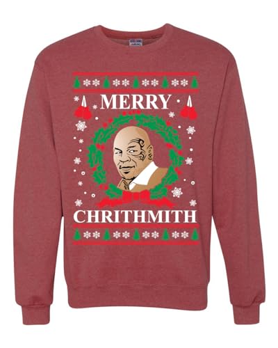 Wild Bobby Merry Chrithmith Ugly Christmas Sweater Unisex Crewneck Graphic