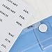 Months Planner Stickers, 10 Sheets 480pcs Monthly Tab Stickers, Clear Black Font Removable Waterproof Vinyl Monthly Cash Envelope Sticker Labels for Monthly Finance Planner (Black)