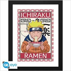 ABYSTYLE GB Eye Naruto Shippuden Ichiraku Ramen Framed Print 12"x16" Anime Manga Wall Art Home and Decor Merch Gift image 3