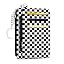 Checkered Pattern Black and White