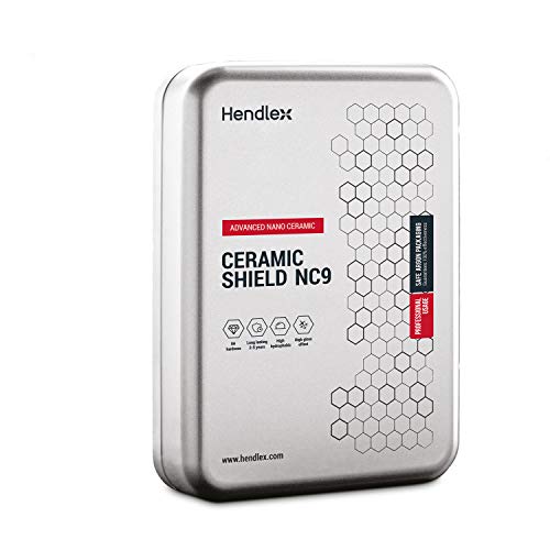 Hendlex Ceramic Shield NC9 Nano Ceramic Shield pour la carrosserie, dureté 9H, protège la Peinture et Le Plastique