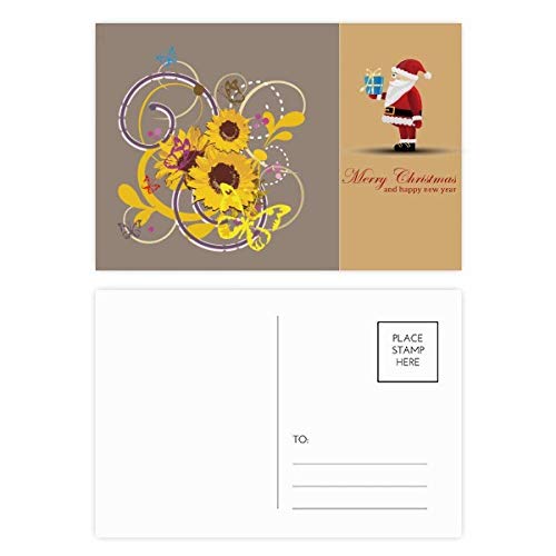 Cartes postales tournesol lot de 20 papeterie florale pour correspondance et décoration