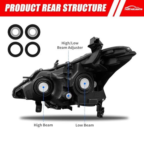 image for ADCARLIGHTS Available for 2013 2014 2015 Altima Headlight Assembly 4 O