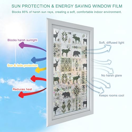 Película Decorativa para Ventanas Privacidad 19.6" x 39.3" (2pcs) miniatura 6
