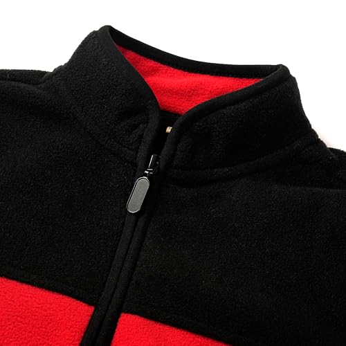 Image of Toddler Boys Girls Fleece Jacket Lightweight Fall Spring 2-12 Years | Soft Anti-Pilling Fleece, Easy Zip-Up, Hand-Warm Pockets, Windproof Stand Collar, Wear Alone or as Layer, Ideal for School