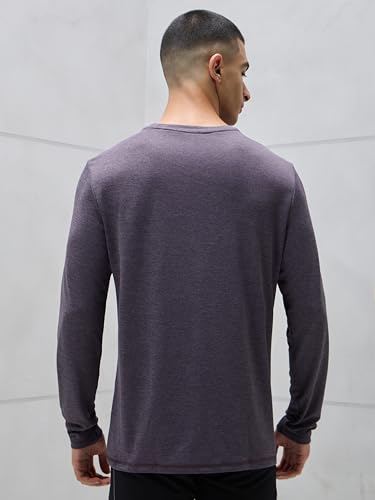 Image of TECHNOSPORT Men's Slim Fit Full Sleeve Round Neck T-Shirt, Double Cool Quick Dry Moisture Wicking Stretchable Sports Gym and Casual Wear