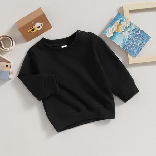 Image of Baby Boy Girl Pumpkin Sweatshirt Tops Toddler Halloween Outfit Long Sleeve Crewneck Pullover Sweater Shirt Fall Clothes