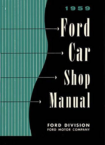 bishko automotive literature 1959 Ford Fairlane Galaxie Escort Shop Service