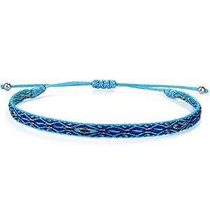 KANYEE Bracelets Tour Broderie Tissé Bracelets Extensible Fait A La Main Bracelet Charm D’amitié Pour Femmes Hommes