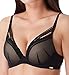 Produktbild Gossard Damen Sheer Seduction Padded Plunge Bra Dessous, schwarz, 85D
