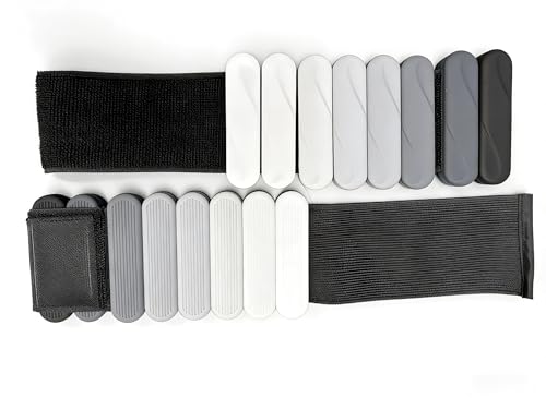 Glymnis Bracelet lesté pour poignet et cheville 1kg paire réglable
