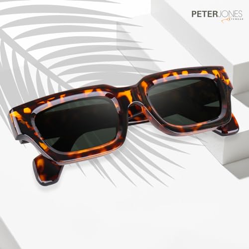 Image of Peter Jones Thick Sides Broad Frame UV Protected Unisex Sunglasses (3659)