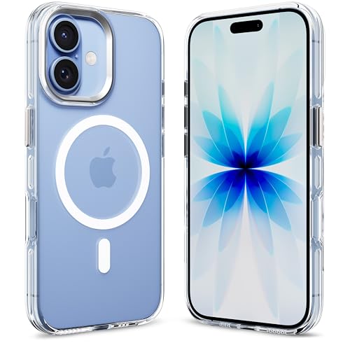 Image of CASEGEAR Super Crystal Transparent Back Cover Case Compatible with iPhone 17 | Lifetime Anti-Yellow | 10.4 Feet Drop Protection | Compatible with MagSafe | 360 Camera Protection