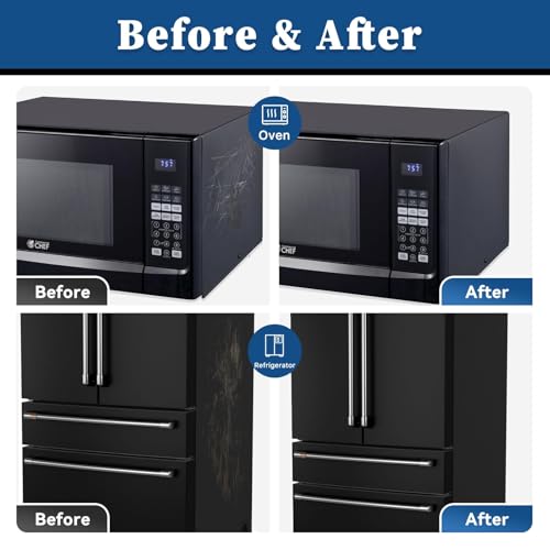 Image of DWIL Black Paint for Appliance Touch Up Paint, Multi Surface Scratch Repair for Refrigerator, Enamel, Door, Cabinets, Wood, Microwave, 1.5 Fl Oz(Black)