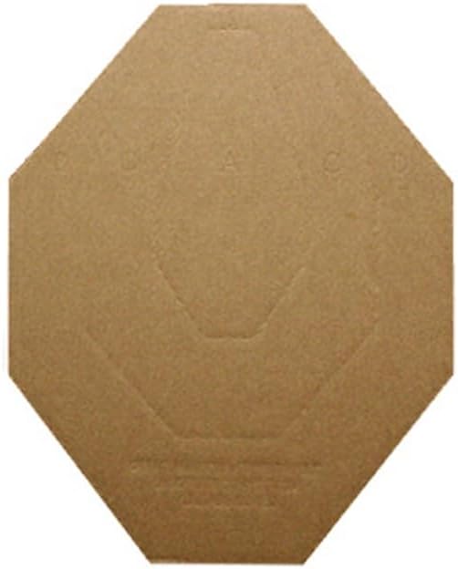 IPSC/USPSA Cardboard Classic Target White on one Side and Brown on The Reverse Size: 18" x 30"