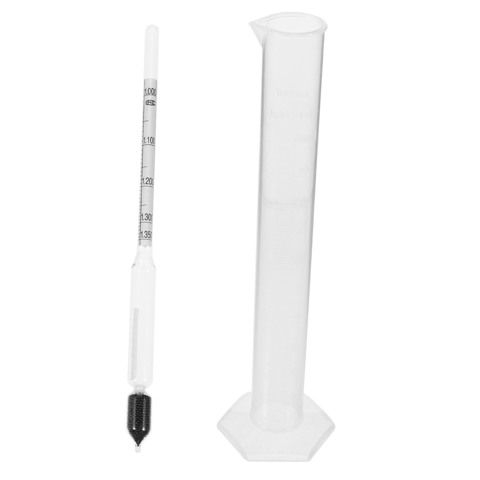 OKUMEYR Hydrometer Graduated Cylinder Precise Measurement for Alcohol Tester Kitchen Supplies