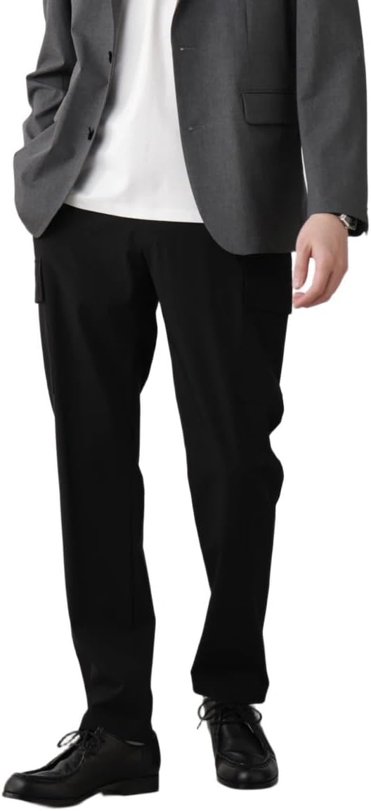 ナノ・ユニバース] N trousers」 スリム ストレッチ カーゴパンツ メンズ 668-5127229 白 カーゴ パンツ メンズ [ナノ・ユニバース] N trousers」 スリム ストレッチ カーゴパンツ メンズ 668-5127229