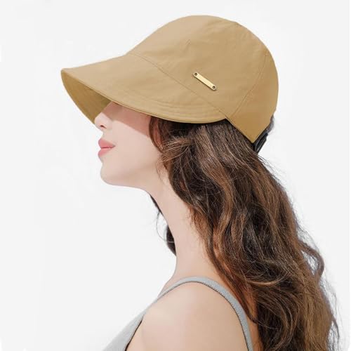 Image of HSR Women Wide Brim Sun Hat | Versatile Casual Sunshade Bucket Hat for Women | UV Protection Summer Cap