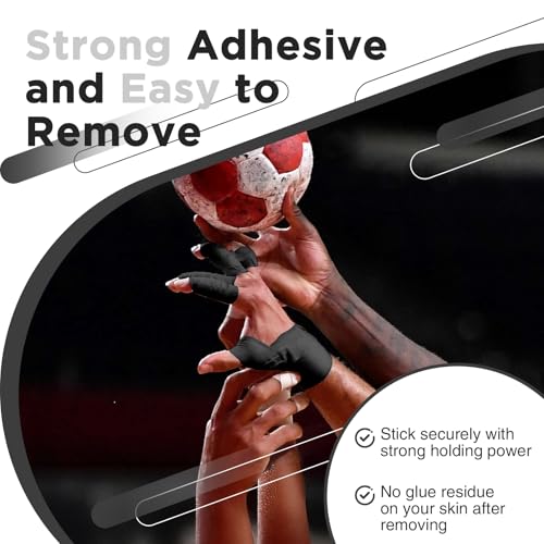 Image of OK TAPE Athletic Sports Tape(4 Packs) Black- 32.8ft Per Roll Athletic Tape for Injuries,Strong Stick No Residue Athlete & Sport Trainers First Aid Injury Wrap, Hockey Stick