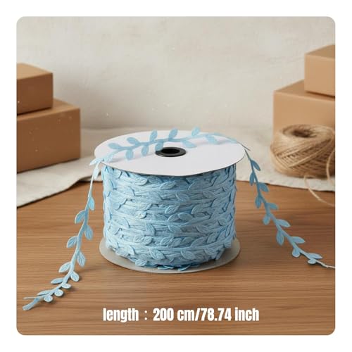 Guirnalda artificial para envoltura creativa y decoración de hogar azul 4