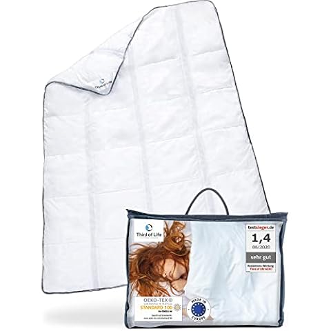 AERO ActiveClima 135x200 Sommerdecke mit innovativer OptiSleep®-Technologie | Luftige Steppdecke mit Ventilationsstreifen und hohe Atmungsaktivität | Perfekt als leichte Sommer-Decke Cover