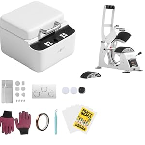 HTVRONT H17 Phone Cases Heat Press Vacuum Heat Press Machine for Phone Cases (Compatible with Android)+HTVRONT Hat Press Machine – Hat Press Heat Machine for Caps Curved Teflon