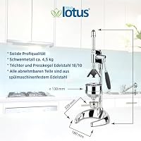 Optimum SAFTPRESSE ENTSAFTER HEBEL ORANGENPRESSE ZITRUSPRESSE MANUELL Model MOND – Ansicht 5