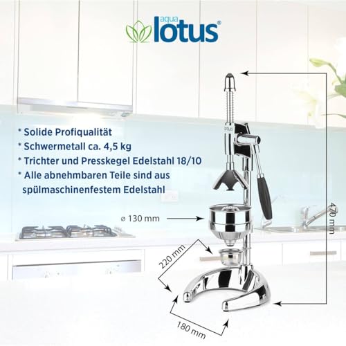 Hebel-Zitruspresse Ar Yildiz Optimum Manuelle Saftpresse für Zitrusfrüchte