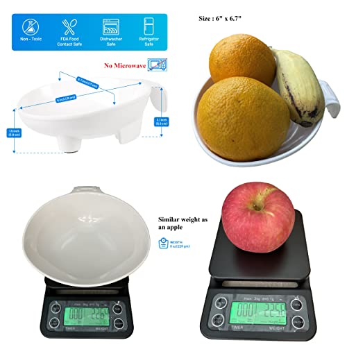 Adaptive Feeding Bowl for Elderly and Disabled Adults – Non Spill Scoop Bowl for One-Handed Eating, Arthritis, Parkinson’s and Stroke Recovery Eating Aid by Senior ICare - Image 4