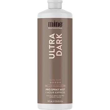 MineTan Professional Spray Tan Solution - Ultra Dark Fake Tanning Mist