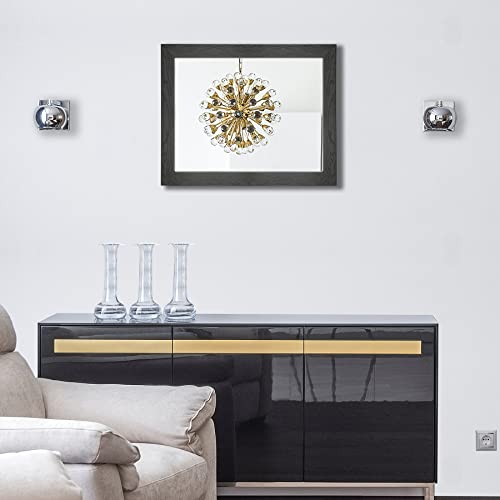 Ruomeng Rectangular Wall Mirror 16" X 20" For Bathroom, Bedroom, Entryway, Living Room, Black #TOP4