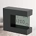 Budzik al dla Home Office Desk Table Watch Zegar LCD z kalendarzem Data Termometr odliczający (kolor: czarny) (czarny)