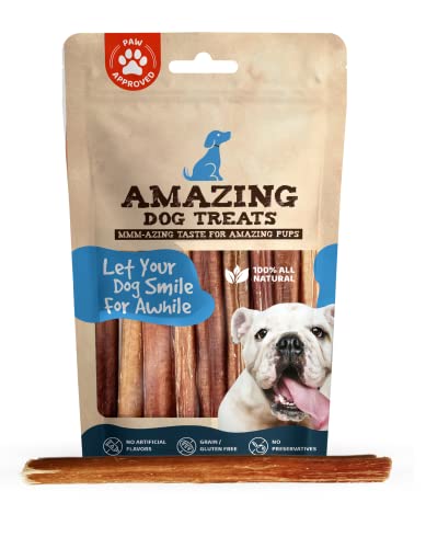 Bully Sticks For Small Dogs (6 Inch Junior - 25 Count) - Premium Bully Sticks For Dogs - Best Bully Stick Dog Chews - 100% All-Natural Beef Bully Bones For Puppies And Small Breeds #TOP6