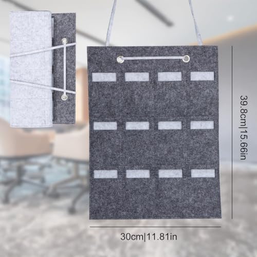 MplehDa Rangement pour Organisateur de Lunettes de Soleil - 12 Fentes en FeutreOrganisateur de Lunettes de Poche Mural Résistant à la Poussière, Lunettes de Soleil Sac de Rangement, – vue 3