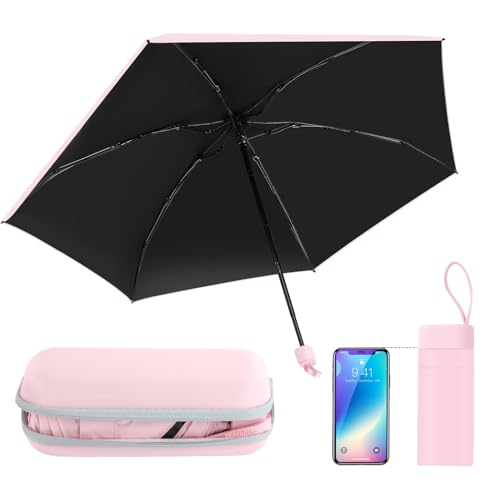 RISVOWO Mini Parapluie, 6 Baleines, Anti-vent
