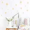 GESTYZ 190 Pcs Matte Vinyl Star Wall Decals - Removable Nursery & Kids Room Decor (White) - View #3