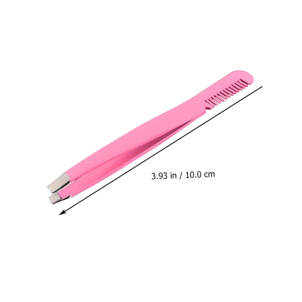 Beatifufu Professional Eyebrow Tweezers 4pcs Set Steel Eyebrow Clamp Brush Clip for Makeup