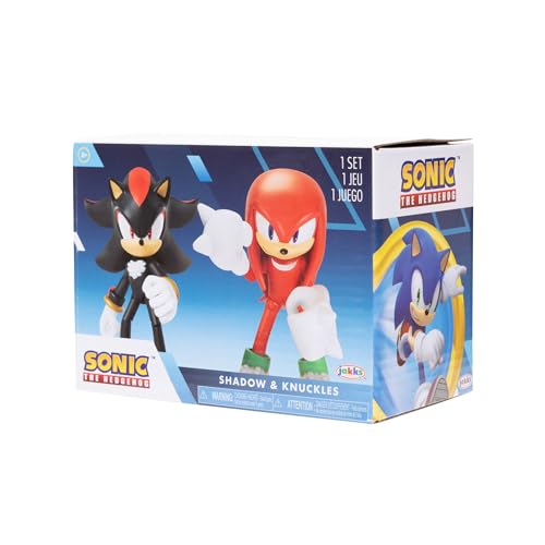 JAKKS Pacific Sonic The Hedgehog 4" Action Figure 2 Pack Knuckles & Shadow - image 6