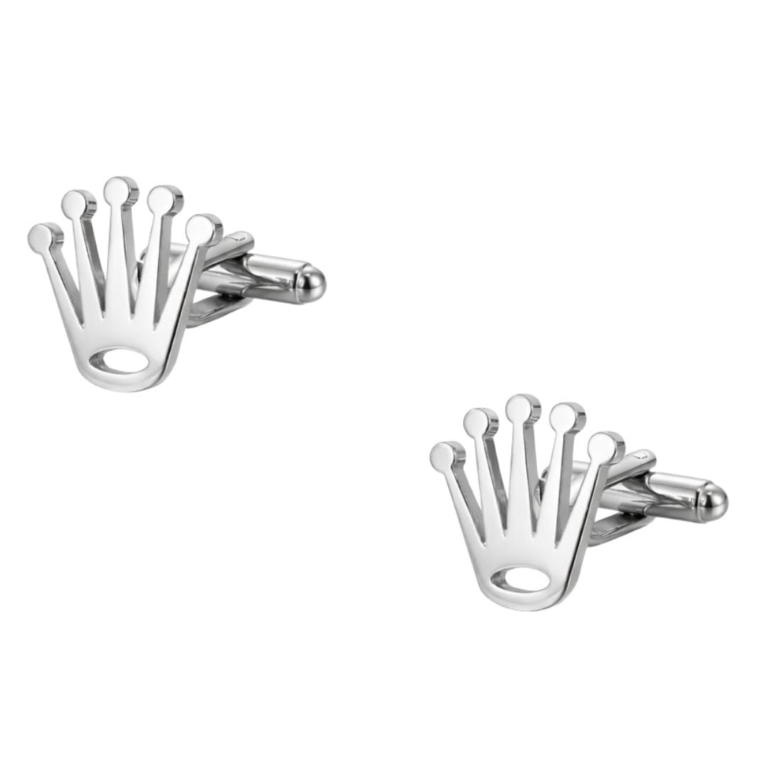 moskai Gold Crown Design Cufflinks for Men Formal, Luxury Cross Style Cufflinks, Premium Wedding Cufflinks, Groom Gift from Wife, Birthday Gift for Husband, Fiancé Gift, Formal Shirt Accessories for Men-picture-10