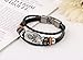 MORE FUN Punk Style Woven Rope Black Leather Triple Brand Bracelet With Metal Clasp