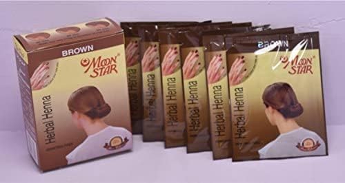 Generic PUB Herbal Henna Brown Hair Colour (6 Packs of 10 GMS Each)
