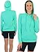 ToBeInStyle Women’s Cotton Lightweight Long Sleeve Hoodie Pullover or Full Zip Jacket w/Kangaroo Pocket - No Zipper Mint - Medium