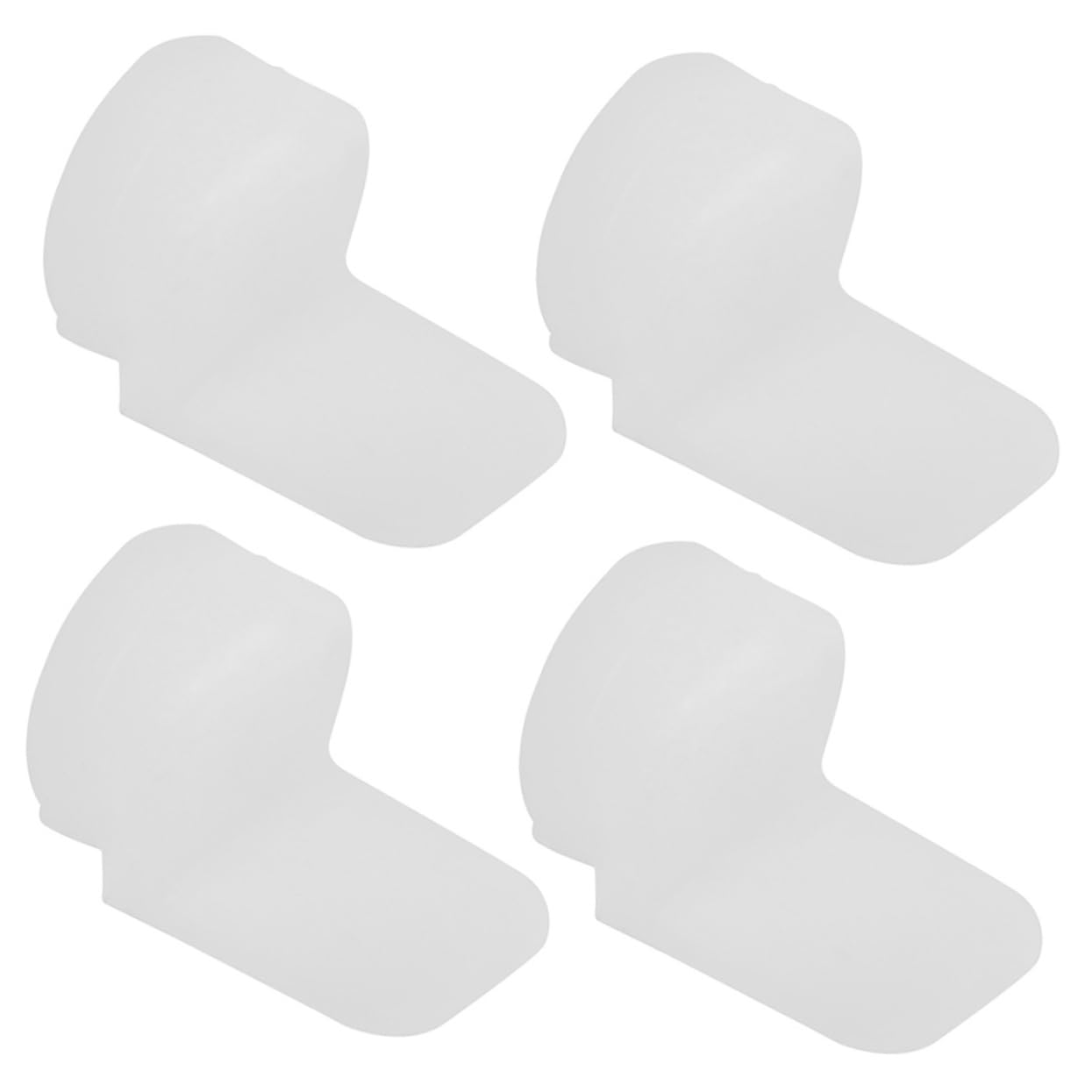 BESTonZON Thumb Rest Pads Soft Silicone Cushion for Sax Finger Rest White Pad Set