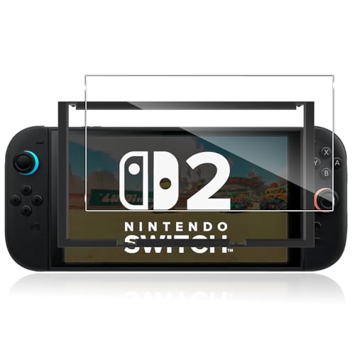 Lutree per Nintendo Switch 2 2025 Vetro Temperato, 1 Pezzi Durezza 9H HD Pellicola Protettiva, Anti-Graffio Anti-Impronte Senza Bolle Protezione Schermo
