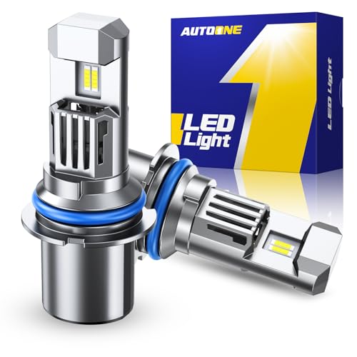 AUTOONE 9007 HB5 LED Light Bulb, 900% Brighter, 70,000+H Longer Lifespan, Canbus Direct Install, Fog Light Replacement, Pack of 2
