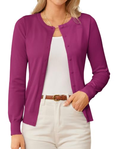 GRACE KARIN Womens Rose Lightweight Cardigan Sweaters Early Fall Fashion Clothes Business Casual Teacher Outfits 3XL
