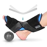 [Weiche Schwammauflage und verstellbare Gummibänder]: Unsere plantarfasziitis orthese Fügen Sie das weiche Schwammpad hinzu, um Schmerzen bei Plantarfasziitis zu lindern. Die verstellbaren elastischen Träger sorgen für mehr Halt und dehnen den Fuß. Die verstellbaren elastischen Gurte der Fußstütze verbessern die Fixierung, schützen den gesamten Fuß und erhöhen die Flexion und den Fußwinkel, um eine optimale Schmerzlinderung zu erzielen