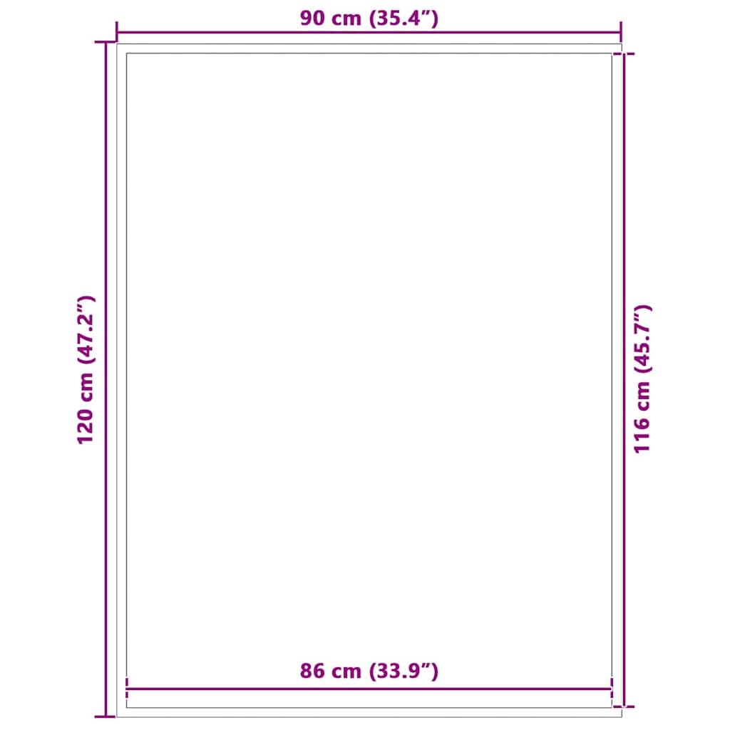 Zerbino blu 90 x 120 cm, resistente polipropilene con base in PVC antiscivolo, per ingresso, corridoio, terrazza coperta, robusto e facile da pulire